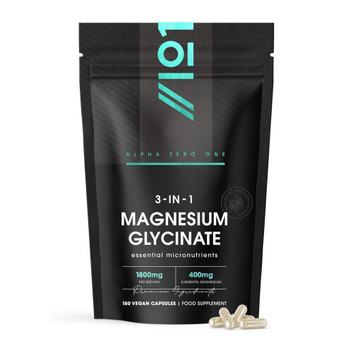 Magnesium Glycinate 3-in-1 Complex – 1800mg Supplements as