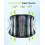 Rakiie Back Support Belt for Lower Back Pain Relief with 7 Stays, 5
