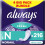 Always Always Daily Fresh Normal Panty Liners 54 Liners, Odour Lock, Feel 1