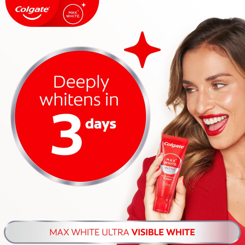 Colgate Colgate Max White Ultra Active Foam Whitening Toothpaste 75ml - 1
