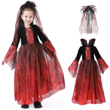 Disfraz de Vampiresa para Niña Traje de Halloween Negro 10-12 Años — vestido carnaval, disfraz niña