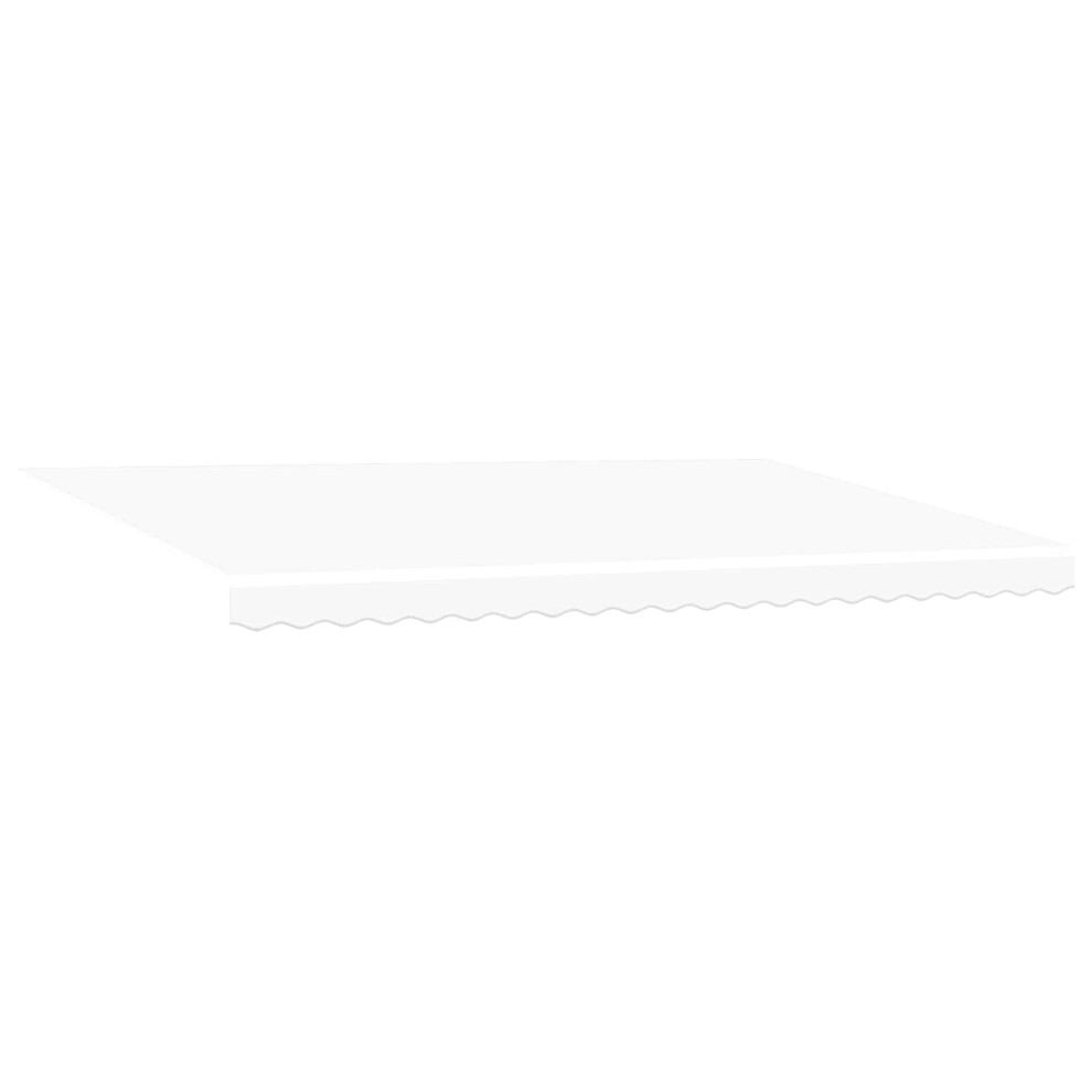 Vidaxl Retractable Awning White 500 X 300 Cm Polyester And Aluminium