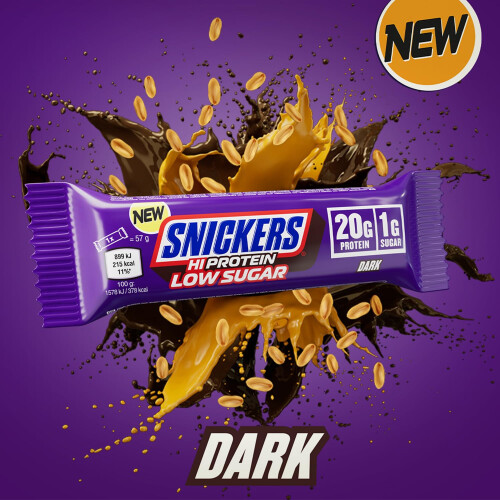 snickers Snickers Hi‑Protein Bars – Dark Chocolate, 20g Protein, Only 1g 2