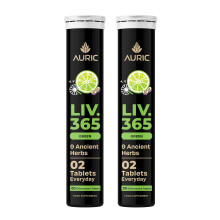 Auric Liver Detox effervescent 40 Tablets Supports Overall Wellbeing