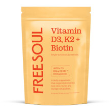 Vitamin D3 + K2 and Biotin, 3 in 1 Complex | High Strength D3 4000IU,