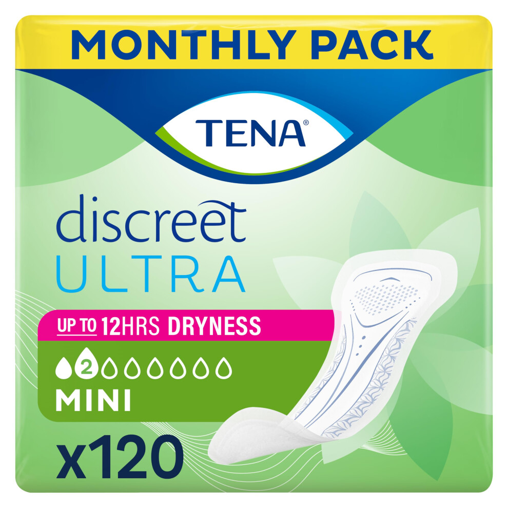 Tena Discreet Ultra Pad Mini Incontinence Pads For Women With Light