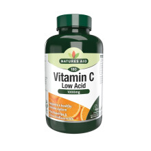 Natures Aid Low Acid Vitamin C 1000mg – High Strength Immune Support,
