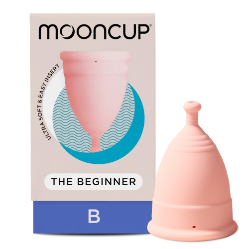 Mooncup Beginner Menstrual Cup, Reusable, Ultra Soft & Easy Insert,