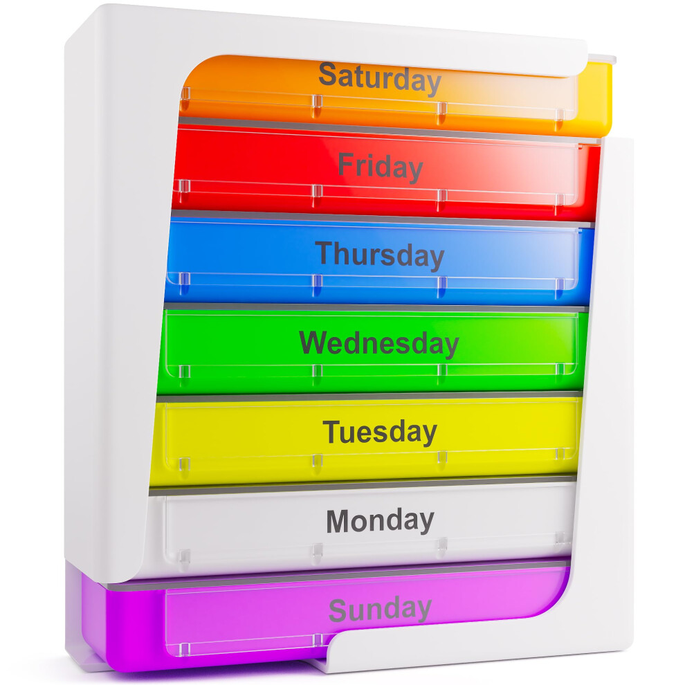 Jfa Medical Weekly Stackable Pill Box Organiser/Reminder For