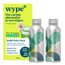 Wype | Refill | Toilet Roll Gel | Flushable Wet Wipe Alternative |