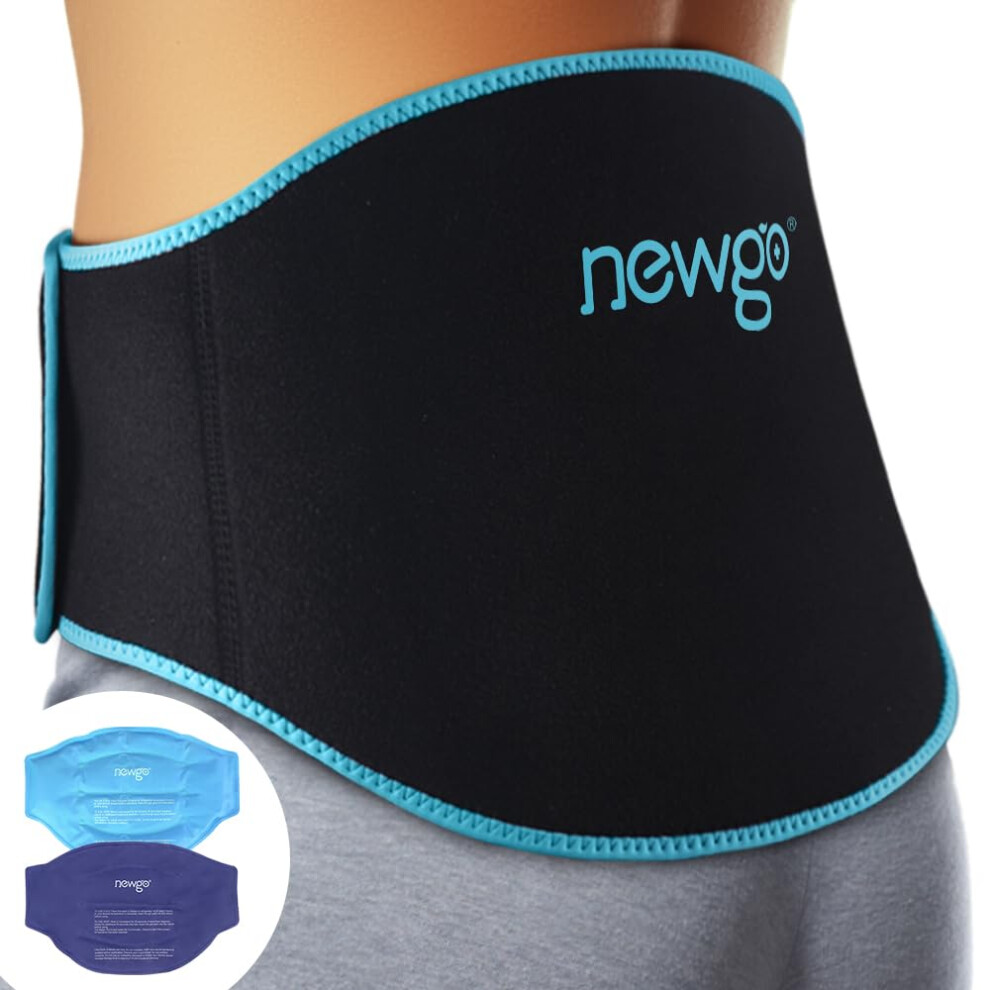 Newgo Ice Pack For Back Pain Relief, Reusable 2 Pack Hot Cold Therapy