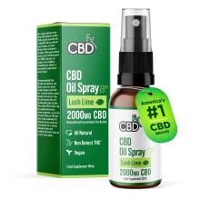 CBDFX 2000mg CBD Spray High Strength Flavoured CBD Oil Lush Lime