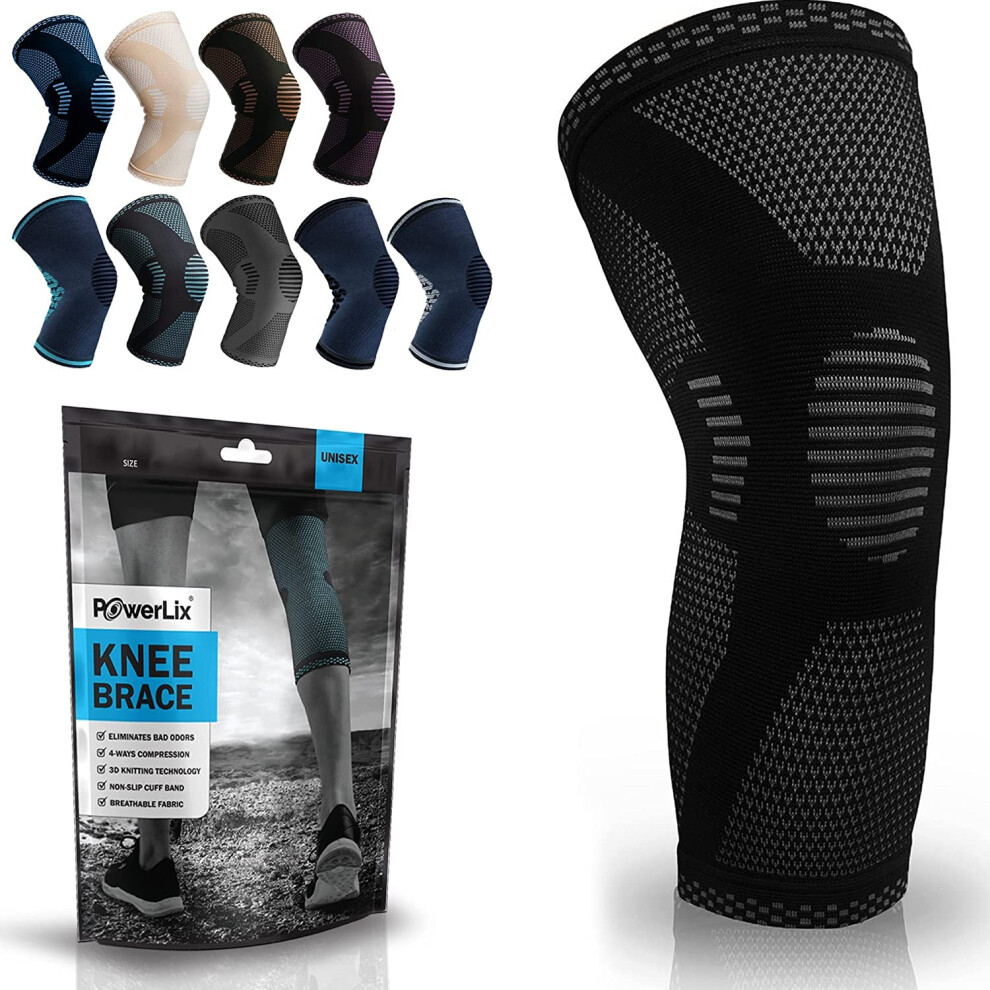 Powerlix Knee Support For Women/Men, Knee Brace Compression Sleeve