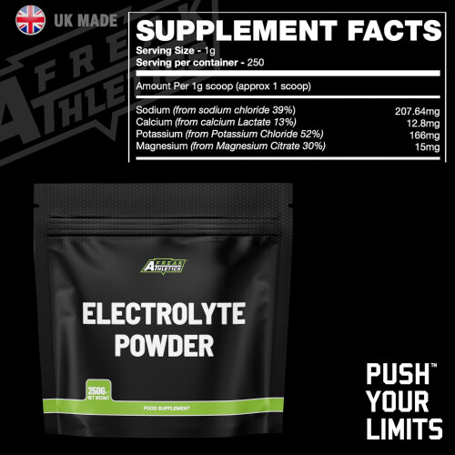 Freak Athletics Electrolytes Powder 250g - Unflavoured, Zero Sugar 1