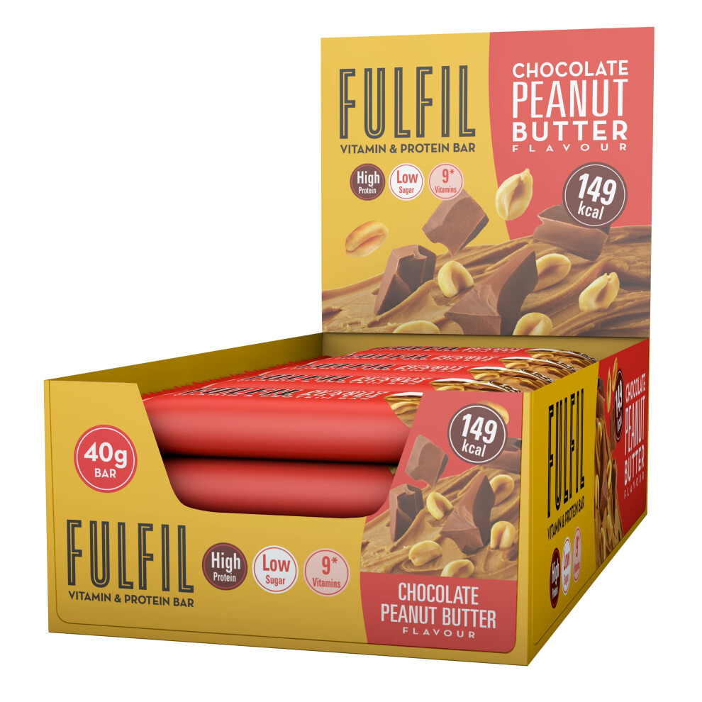 Photos - Vitamins & Minerals FULFIL Vitamin and Protein Bars, Chocolate Peanut Butter Flavour, Up