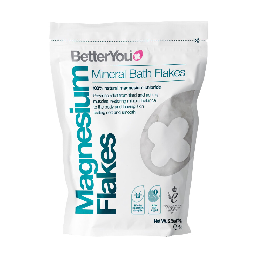 Betteryou Magnesium Original Bath Flakes, Natural Source Of Zechstein