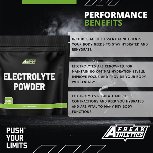 Freak Athletics Electrolytes Powder 250g - Unflavoured, Zero Sugar 2