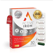 Active Iron Supplement 14 mg – Helps Support Iron & Energy Levels –