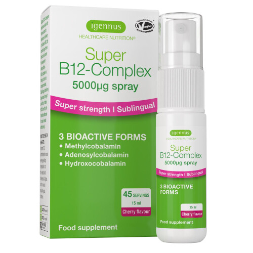 Igennus Super Vitamin B12 Complex 5000mcg, High Strength Liquid