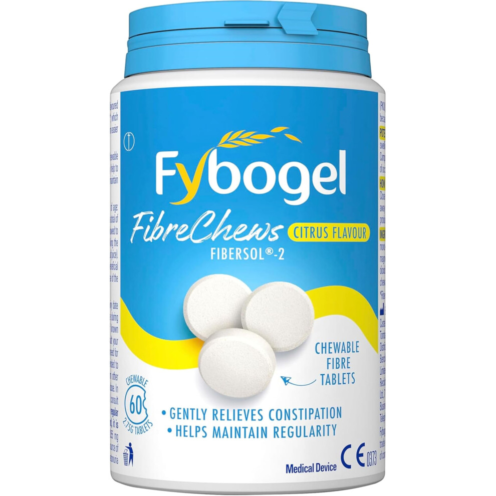 Fybogel Fibrechews Citrus - Fibre Chews, Citrus, 60 Tablets,
