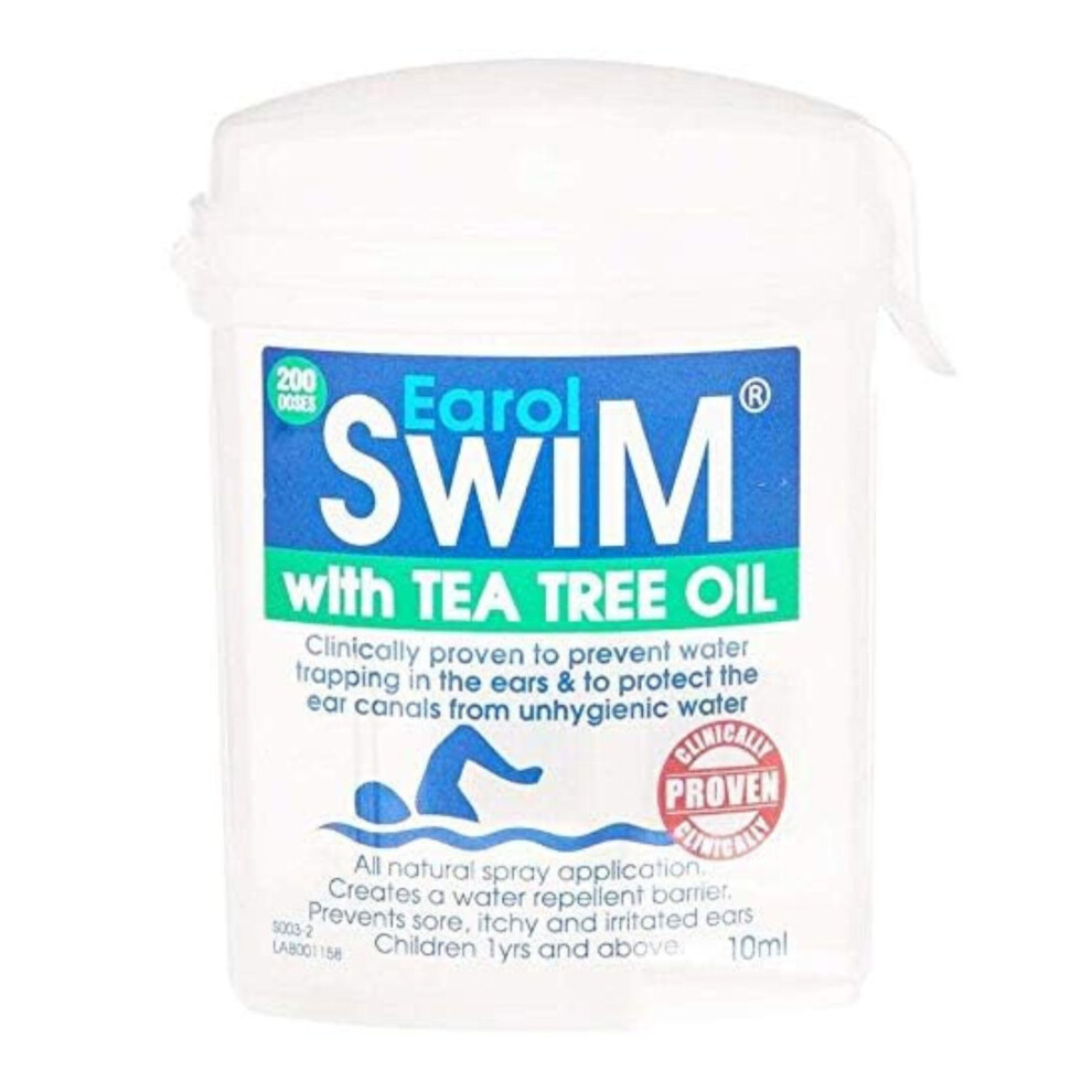 Earol Swim Olive Oil And Tea Tree Ear Spray, An Invisible Ear Plug,