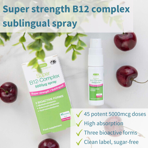 Igennus Super Vitamin B12 Complex 5000mcg, High Strength Liquid 1