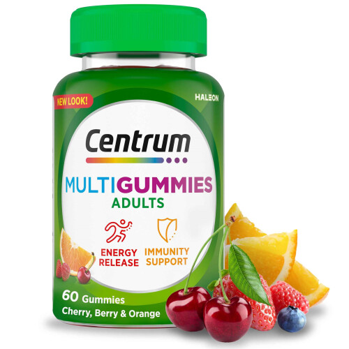Centrum Centrum MultiGummies, Gummy Multivitamins for Adults with Cherry,
