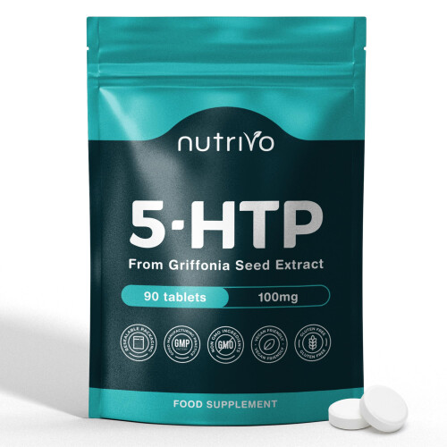 Nutrivo 5HTP Tablets - 90 Tablets Per Pack | 5HTP High Strength