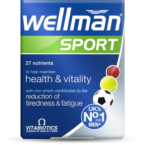 Wellman Sport Multivitamin Tablets for Men, 30 Tablets (Pack of