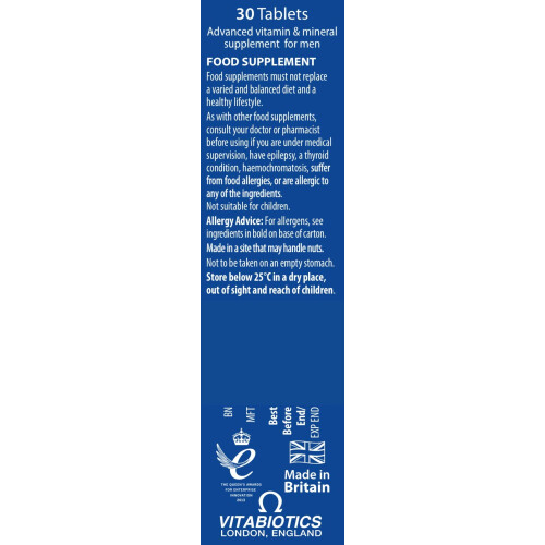 Wellman Sport Multivitamin Tablets for Men, 30 Tablets (Pack of 1