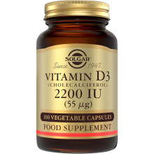 Solgar Vitamin D3 (Cholecalciferol) 2200 IU (55 µg) Vegetable