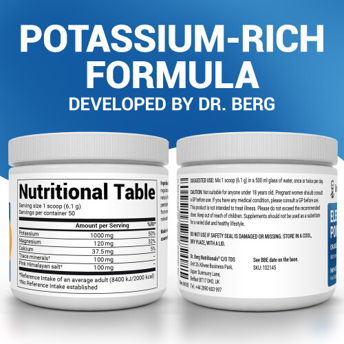 Dr. Berg Zero Sugar Hydration Keto Electrolyte Powder - Enhanced w/ 1