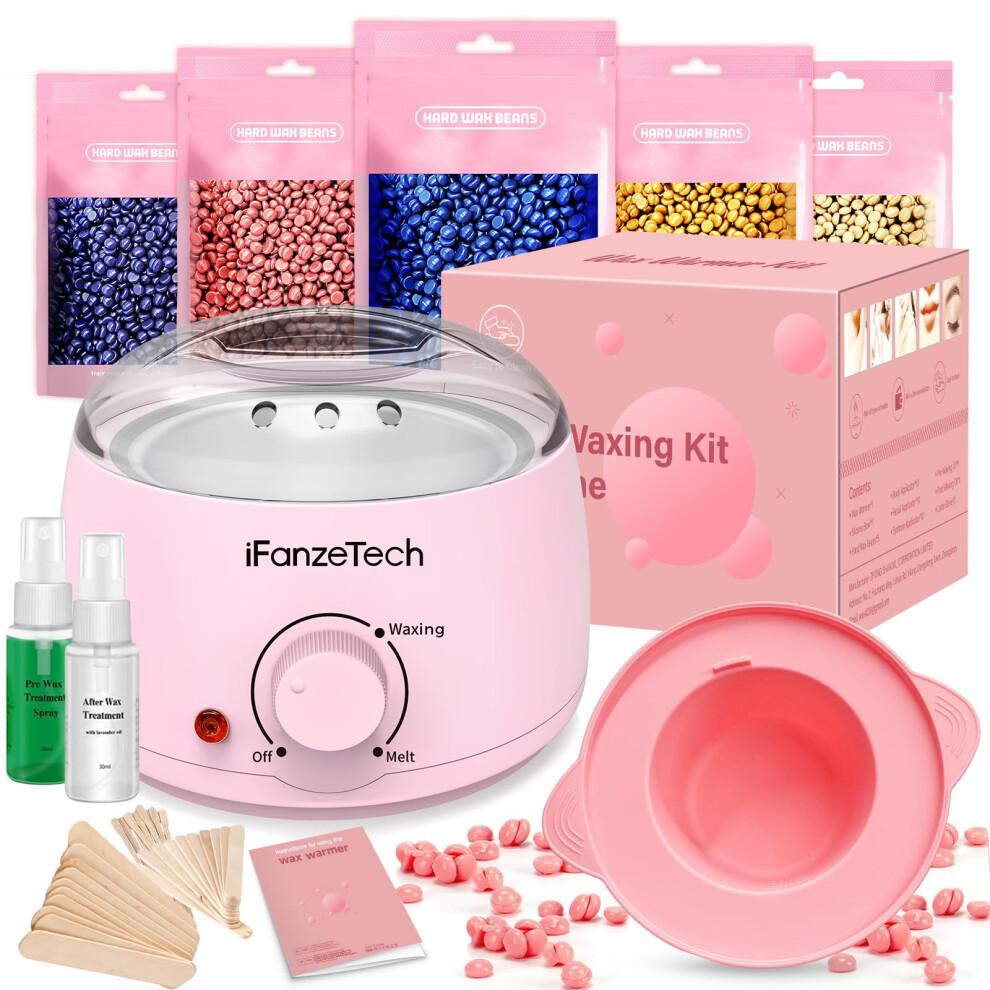 Ifanzetech Waxing Kit, Wax Warmer, Wax Pot For Hair Removal: Wax Heater Kit For
