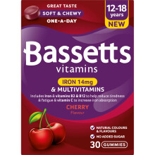 Bassetts Vitamins 12-18 Years Iron 14mg & Multivitamins Cherry