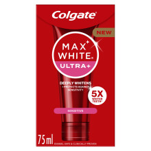 Colgate Max White Ultra+ Sensitive Toothpaste 75ml, Whitens Deep