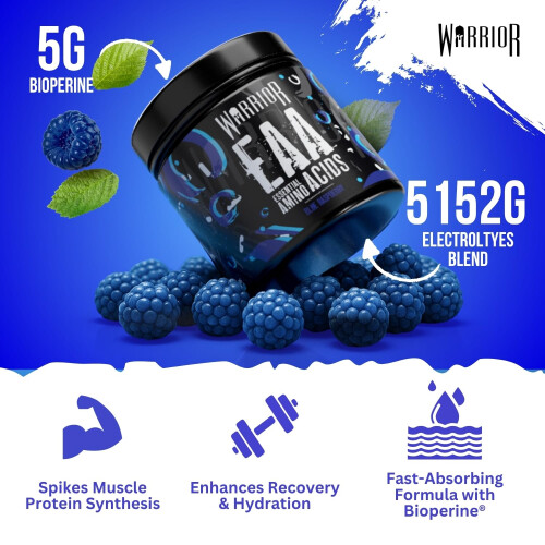 Warrior Warrior EAA Amino Acids Powder, 360g – Essential Amino Acid 1