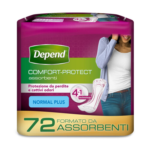 Depend Normal Plus Pads for Women - 72