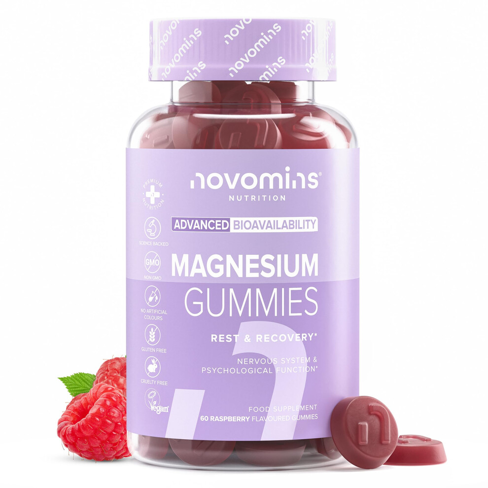 Novomins Magnesium Gummies - High Strength 1636 Mg Of Citrate Offering 180Mg