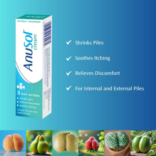 Anusol Cream for Haemorrhoids Treatment - Shrinks Piles, Relieves 1