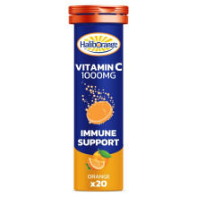 Haliborange Seven Seas Effervescent Vitamin C Tablets, Orange, 20