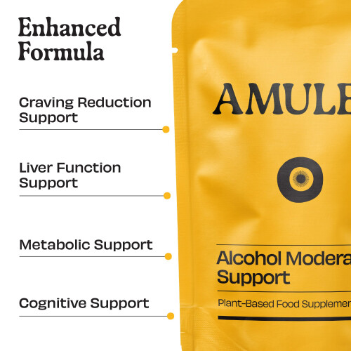 Amulet Alcohol Suppressant Tablets for Cravings & Moderation Support 1
