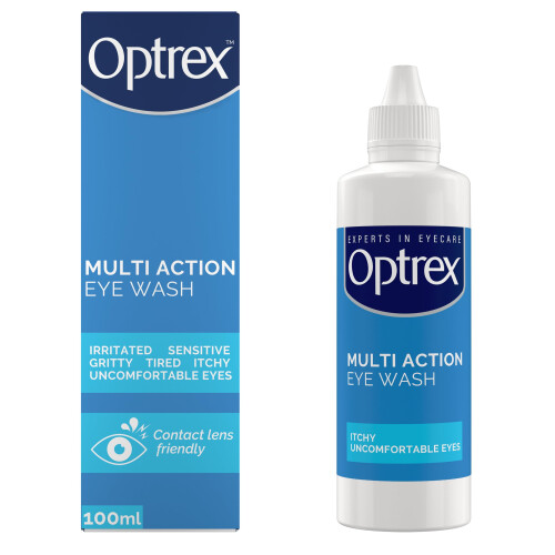Optrex Optrex Multi Action, Eye Wash, 100 ml, for Gentle and Effective