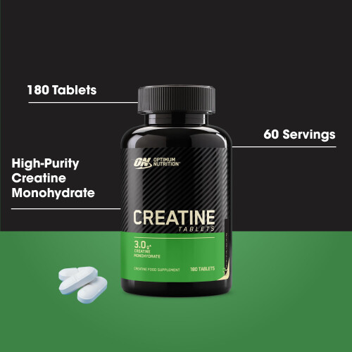 Optimum Nutrition Optimum Nutrition Creatine Tablets, 3 g of Creatine Monohydrate per 2