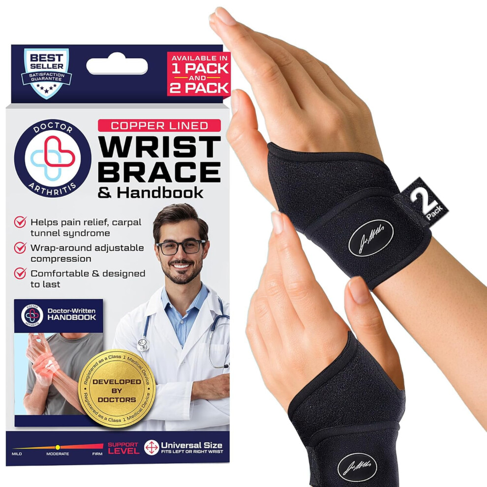Dr. Arthritis Doctor Developed Wrist Supports With Wrist Brace - For Carpal Tunnel,