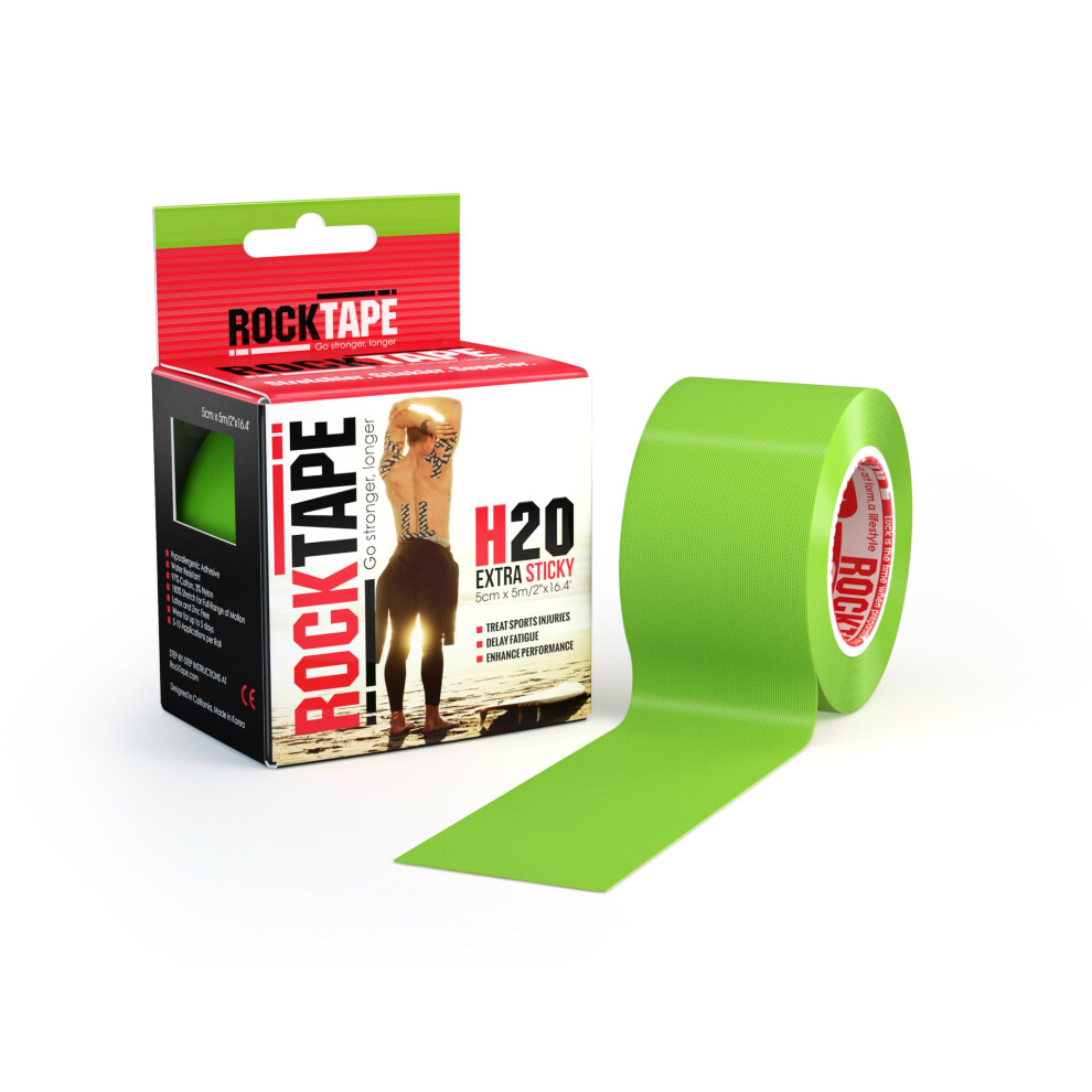 Rocktape Unisex H2o Kinesiology Tape (5Cm X 5M Roll), Elastic