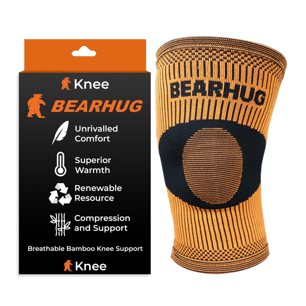Bearhug Bamboo Knee Support For Women And Men - Knee Brace For