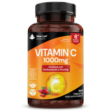 Vitamin C Tablets 1000mg - Enriched with Bioflavonoids & Rosehip -