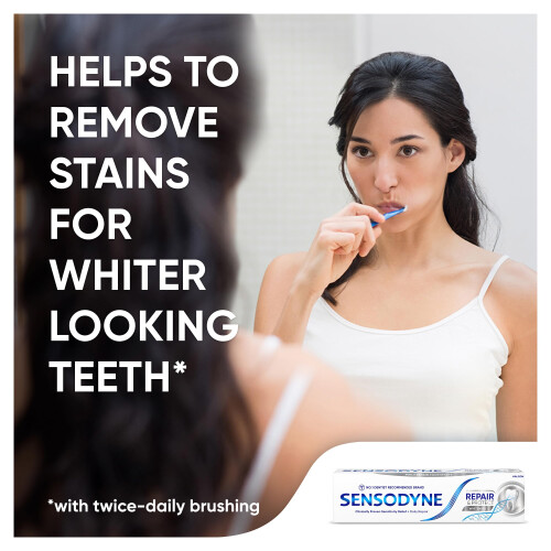Sensodyne Sensodyne Toothpaste Repair and Protect, Teeth Whitening Toothpaste 2