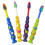 4 Childrens Toothbrushes ~ Bulk Packs Kids Manual Brushes 1