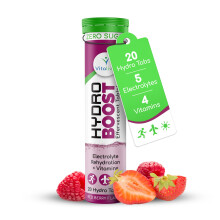 Hydro Boost Electrolyte Tablets + Vitamins | Rapid Rehydration &